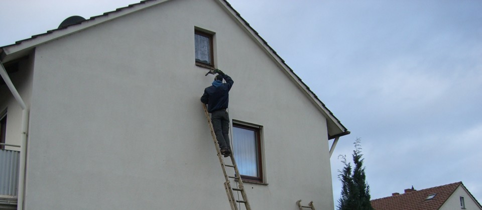 Fassadendämmung einer Doppelhaushälfte in Hannover Misburg