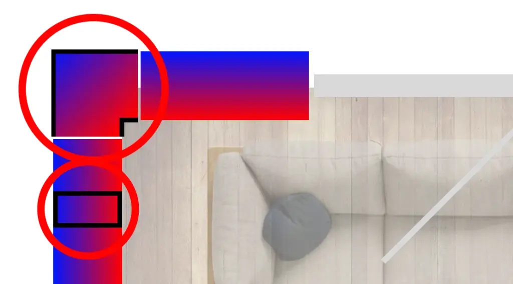 Wärmebrücken durch Mauerwerk und in der Mauerwerksecke